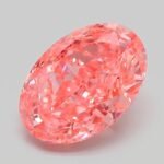 3.12 Carat Fancy Vivid Pink Oval Modified Brilliant Lab Grown Diamond | VVS2 | IGI Certified | ARM574