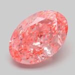 3.14 Carat Fancy Vivid Pink Oval Modified Brilliant Lab Grown Diamond | VVS2 | IGI Certified | ARM581