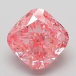 2.03 Carat Fancy Vivid Pink Square Cushion Modified Brilliant Lab Grown Diamond | VVS2 | IGI Certified | ARM100