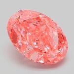 3.14 Carat Fancy Vivid Pink Oval Modified Brilliant Lab Grown Diamond | VVS2 | IGI Certified | ARM583