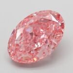3.2 Carat Fancy Vivid Pink Oval Modified Brilliant Lab Grown Diamond | VVS2 | IGI Certified | ARM586