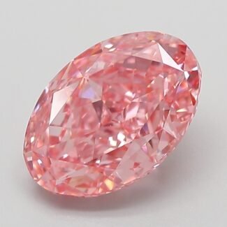 3.2 Carat Fancy Vivid Pink Oval Modified Brilliant Lab Grown Diamond | VVS2 | IGI Certified | ARM586