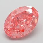 3.25 Carat Fancy Vivid Pink Oval Modified Brilliant Lab Grown Diamond | VVS2 | IGI Certified | ARM591