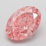 3.26 Carat Fancy Vivid Pink Oval Modified Brilliant Lab Grown Diamond | VVS2 | IGI Certified | ARM592