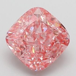 2.04 Carat Fancy Vivid Pink Square Cushion Modified Brilliant Lab Grown Diamond | VS1 | IGI Certified | ARM101