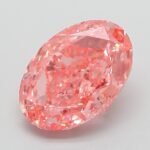 3.4 Carat Fancy Vivid Pink Oval Modified Brilliant Lab Grown Diamond | VVS2 | IGI Certified | ARM593