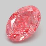 4.07 Carat Fancy Vivid Pink Oval Modified Brilliant Lab Grown Diamond | VVS2 | IGI Certified | ARM598