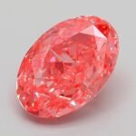 4.15 Carat Fancy Vivid Pink Oval Modified Brilliant Lab Grown Diamond | VVS2 | IGI Certified | ARM602