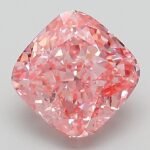 2.04 Carat Fancy Vivid Pink Square Cushion Modified Brilliant Lab Grown Diamond | VVS2 | IGI Certified | ARM102
