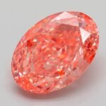 4.23 Carat Fancy Vivid Pink Orange Oval Modified Brilliant Lab Grown Diamond | VS1 | IGI Certified | ARM603