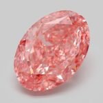 5.33 Carat Fancy Vivid Pink Oval Modified Brilliant Lab Grown Diamond | VVS2 | IGI Certified | ARM609