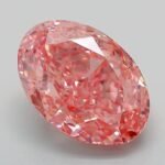 5.62 Carat Fancy Vivid Pink Oval Modified Brilliant Lab Grown Diamond | VS1 | IGI Certified | ARM618