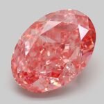 6.22 Carat Fancy Vivid Pink Oval Modified Brilliant Lab Grown Diamond | VVS2 | IGI Certified | ARM620
