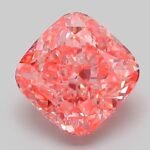 2.04 Carat Fancy Vivid Pink Square Cushion Modified Brilliant Lab Grown Diamond | VS1 | IGI Certified | ARM104