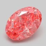 6.67 Carat Fancy Vivid Pink Oval Modified Brilliant Lab Grown Diamond | VVS2 | IGI Certified | ARM625