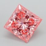 3.09 Carat Fancy Vivid Pink Princess Cut Lab Grown Diamond | VS1 | IGI Certified | ARM631