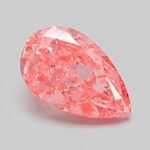 1.01 Carat Fancy Vivid Pink Pear Modified Brilliant Lab Grown Diamond | VVS2 | IGI Certified | ARM635