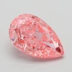 1.01 Carat Fancy Vivid Pink Pear Modified Brilliant Lab Grown Diamond | VVS2 | IGI Certified | ARM637