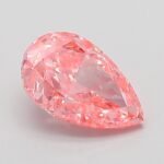 1.01 Carat Fancy Vivid Pink Pear Brilliant Lab Grown Diamond | VVS2 | IGI Certified | ARM639