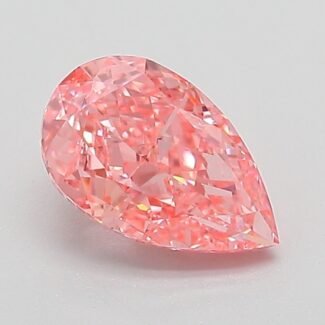 1.03 Carat Fancy Vivid Pink Pear Modified Brilliant Lab Grown Diamond | VVS2 | IGI Certified | ARM650