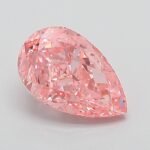 1.03 Carat Fancy Vivid Pink Pear Modified Brilliant Lab Grown Diamond | VVS2 | IGI Certified | ARM652