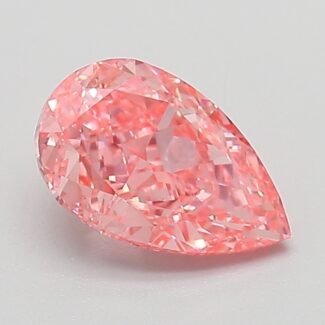 1.04 Carat Fancy Vivid Pink Pear Modified Brilliant Lab Grown Diamond | VVS2 | IGI Certified | ARM653