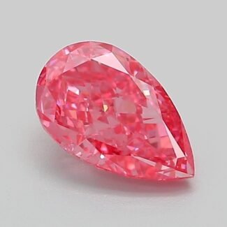 1.04 Carat Fancy Vivid Pink Pear Modified Brilliant Lab Grown Diamond | VVS2 | IGI Certified | ARM656
