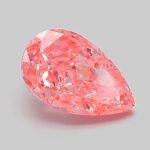 1.04 Carat Fancy Vivid Pink Pear Modified Brilliant Lab Grown Diamond | VVS2 | IGI Certified | ARM658