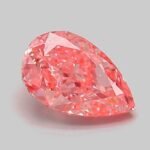 1.05 Carat Fancy Vivid Pink Pear Modified Brilliant Lab Grown Diamond | VVS2 | IGI Certified | ARM663