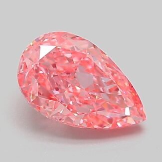 1.05 Carat Fancy Vivid Pink Pear Modified Brilliant Lab Grown Diamond | VVS2 | IGI Certified | ARM665