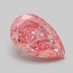 1.06 Carat Fancy Vivid Pink Pear Modified Brilliant Lab Grown Diamond | VVS2 | IGI Certified | ARM667