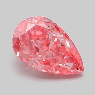 1.06 Carat Fancy Vivid Pink Pear Modified Brilliant Lab Grown Diamond | VVS2 | IGI Certified | ARM670