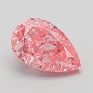 1.06 Carat Fancy Vivid Pink Pear Modified Brilliant Lab Grown Diamond | VVS2 | IGI Certified | ARM672
