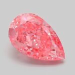 1.07 Carat Fancy Vivid Pink Pear Modified Brilliant Lab Grown Diamond | VS1 | IGI Certified | ARM678