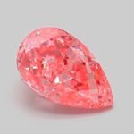 1.07 Carat Fancy Vivid Pink Pear Modified Brilliant Lab Grown Diamond | VVS2 | IGI Certified | ARM679
