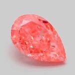 1.07 Carat Fancy Vivid Pink Pear Modified Brilliant Lab Grown Diamond | VVS2 | IGI Certified | ARM681