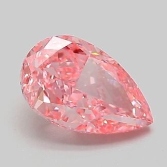 1.07 Carat Fancy Vivid Pink Pear Modified Brilliant Lab Grown Diamond | VVS2 | IGI Certified | ARM682