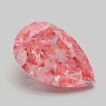 1.07 Carat Fancy Vivid Pink Pear Modified Brilliant Lab Grown Diamond | VVS2 | IGI Certified | ARM683