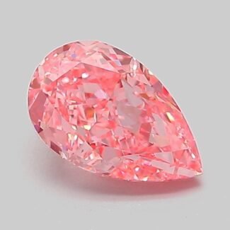 1.07 Carat Fancy Vivid Pink Pear Modified Brilliant Lab Grown Diamond | VVS2 | IGI Certified | ARM686
