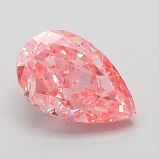 1.07 Carat Fancy Vivid Pink Pear Modified Brilliant Lab Grown Diamond | VS1 | IGI Certified | ARM687