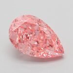 1.08 Carat Fancy Vivid Pink Pear Modified Brilliant Lab Grown Diamond | VVS2 | IGI Certified | ARM690