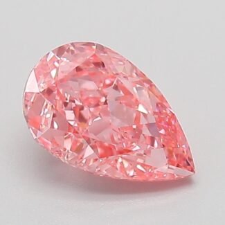 1.08 Carat Fancy Vivid Pink Pear Modified Brilliant Lab Grown Diamond | VVS2 | IGI Certified | ARM691