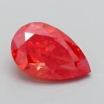1.23 Carat Fancy Vivid Orange Pink Pear Modified Brilliant Lab Grown Diamond | VVS2 | IGI Certified | ARM692