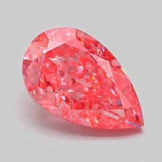 2 Carat Fancy Vivid Pink Pear Modified Brilliant Lab Grown Diamond | VVS2 | IGI Certified | ARM694