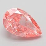 2 Carat Fancy Vivid Pink Pear Modified Brilliant Lab Grown Diamond | VVS2 | IGI Certified | ARM695