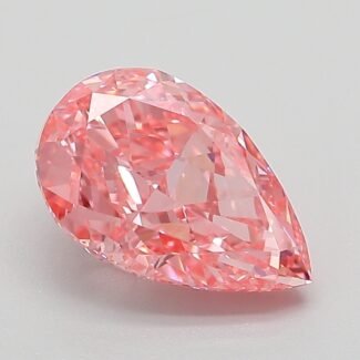 2 Carat Fancy Vivid Pink Pear Modified Brilliant Lab Grown Diamond | VVS2 | IGI Certified | ARM696