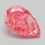 2.02 Carat Fancy Vivid Pink Pear Modified Brilliant Lab Grown Diamond | VVS2 | IGI Certified | ARM703