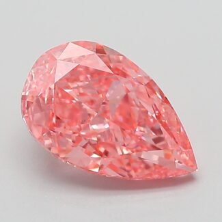 2.02 Carat Fancy Vivid Pink Pear Modified Brilliant Lab Grown Diamond | VVS2 | IGI Certified | ARM707