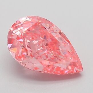 2.02 Carat Fancy Vivid Pink Pear Modified Brilliant Lab Grown Diamond | VVS2 | IGI Certified | ARM708