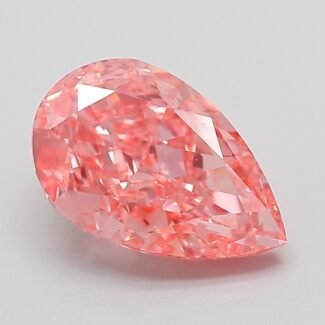 2.04 Carat Fancy Vivid Pink Pear Modified Brilliant Lab Grown Diamond | VVS2 | IGI Certified | ARM726